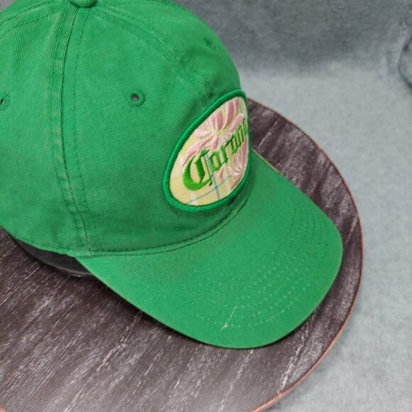 Corona Embroidered Patch  Adjustable Cap Green Miss Fina Hecho en Mexico - Picture 2 of 12